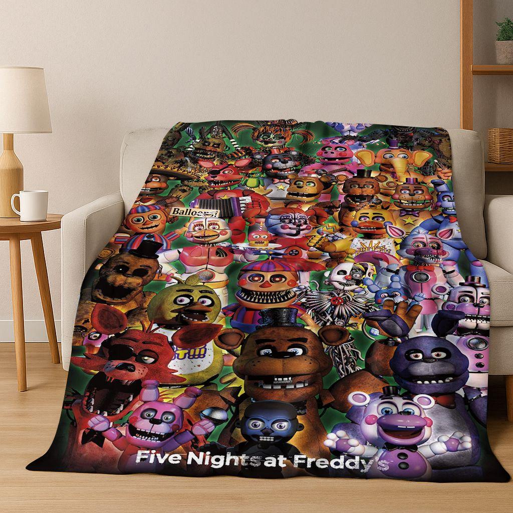 3D F-FNAF Игра Мультяшное Фланелевое Одеяло Мягкое Теплое Плед для Кровати Спальни Комнаты Гостиной Путешествий Кемпинга Пикника Подарок