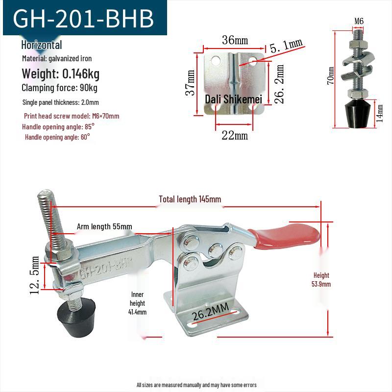 Quick-Release Horizontal Welding Pliers Clamp 301/201/101
