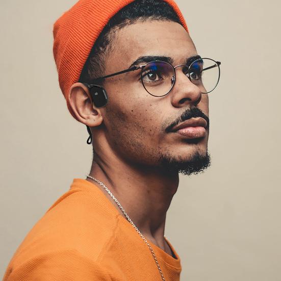 Наушник с костной проводимостью Стерео объемный звук Беспроводной Не вкладыш Bluetooth-совместимая гарнитура MP3-плеер