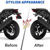 MDPROMCP Motorcycle License Plate Bracket Fender Eliminator With LED Light, CNC Aluminum Universal Motorcycle License Plate Holder Mount (Black)