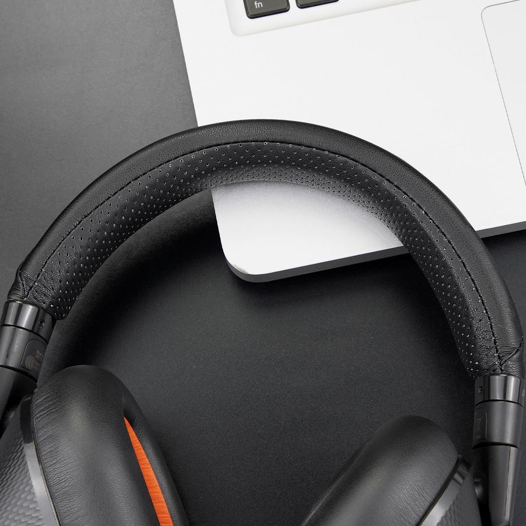 SOULWIT Headband Cover for Plantronics BackBeat Pro Voyager 8200 UC Protective Easy DIY Replacement Headphone Head Strap Replacement Band Black 1/2,