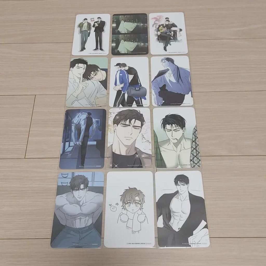 Mofun Collaboration Cafe Rekjeon Green Jeon Sang Фотокарточки Полный набор из 12