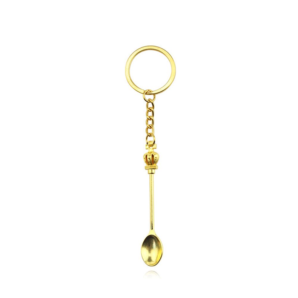 Pendant Silver Color Ornaments Handmade Craft Trinkets Key Ring Metal Key Chain Spoon Keychain