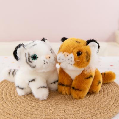 Сочлененная плюшевая игрушка сибирский тигр, детская кукла, сувенир из зоопарка, брелок тигр, подвеска для рюкзака