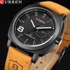 Leather Sports Watches Army Military Analog Quartz Wrist Watch Classic Fashion Luminous Male Clock Gift 8139