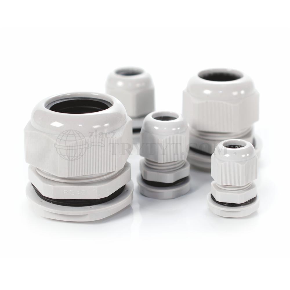 Cable gland with nut DP-21 IP68 13-18mm gray Borpetrol PG-21