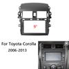 9-дюймовый 2 Din Android головное устройство автомобильное радио рамка комплект для TOYOTA Corolla 2006 - 2013 авто стерео приборная панель отделка лицевая панель