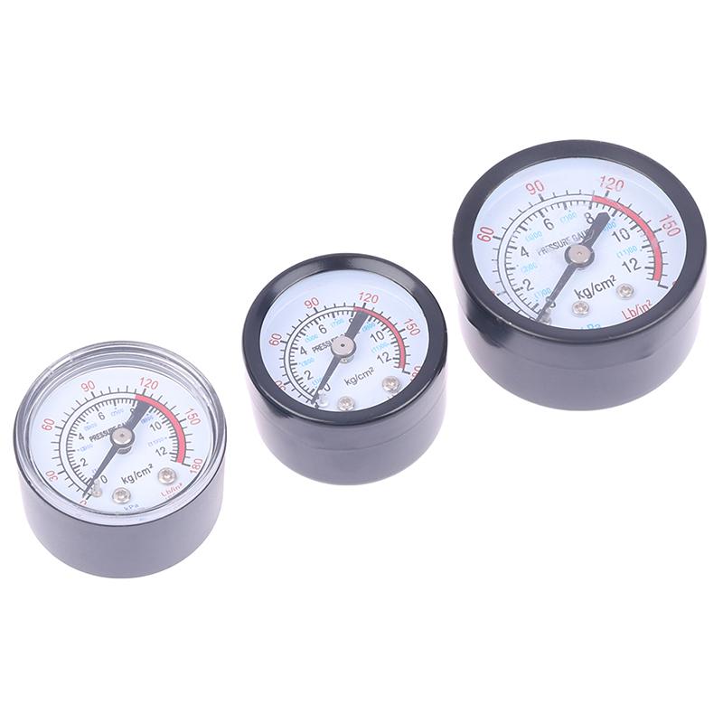 Iron Shell Bar Air Pressure Gauge Double Scale For Air Compressor 1/8, 1/4 Bsp