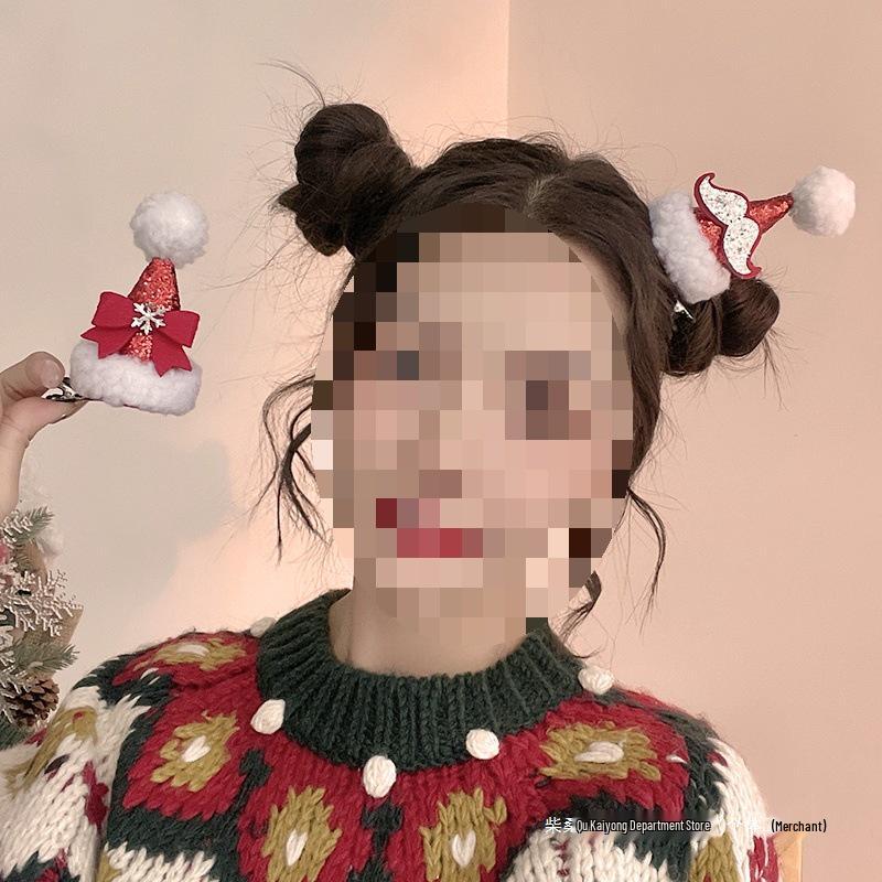 Праздничные аксессуары для волос - Рождественские заколки, шляпки, шпильки и ободки с рогами для детей и взрослых