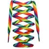 New Flat Rainbow Shoelaces for Sneakers Colorful Shoe Laces Colored Gradient Shoelace for Canvas Laces for Tennis Women Man