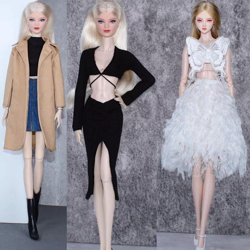 Модная кукольная одежда для вечеринок, повседневная одежда, плюшевое пальто, новая одежда для кукол 30 см, одежда для кукол 11,5"/1/6 BJD