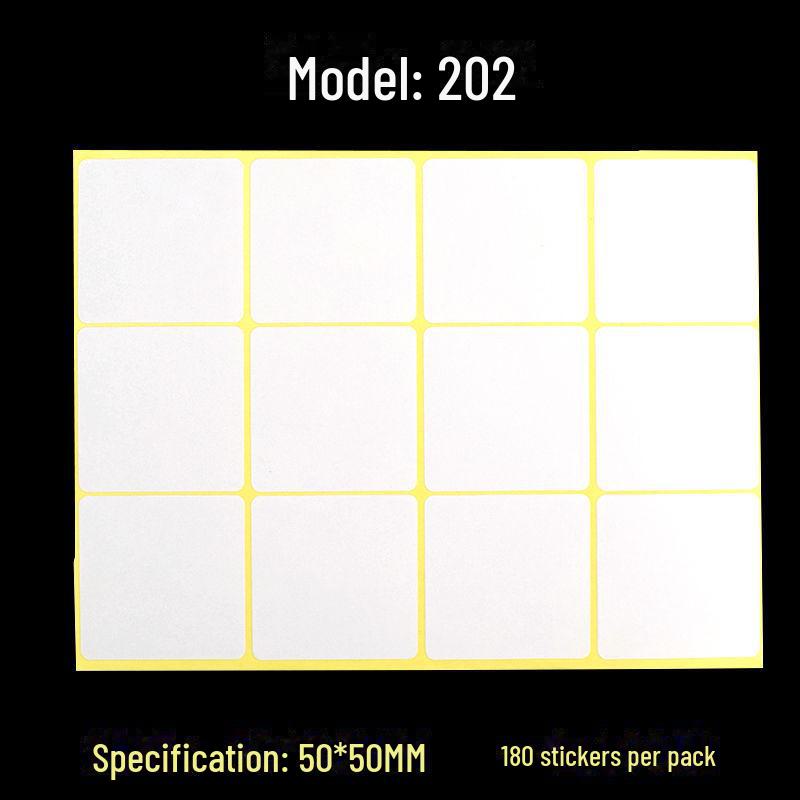 A5 Self-Adhesive Blank White Stickers for Printing and Handwriting Labels