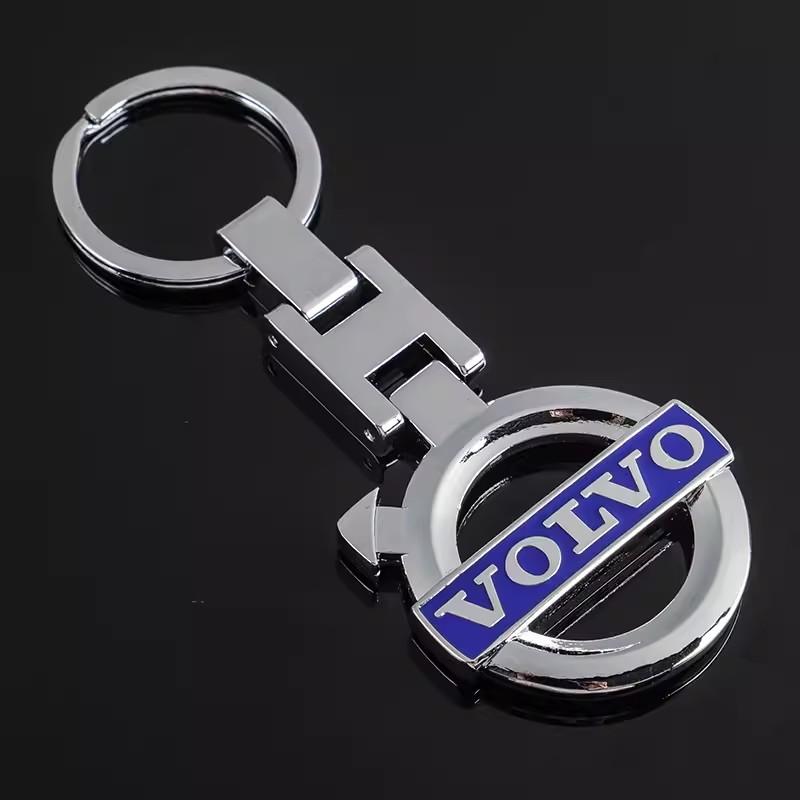 Car Emblem Keychain Styling Key Ring Accessories For Volvo V90 V60 V40 XC90 XC60 S60 S90 C30 V50 V70 XC40 S80 T6 EX30 EX90 EM90