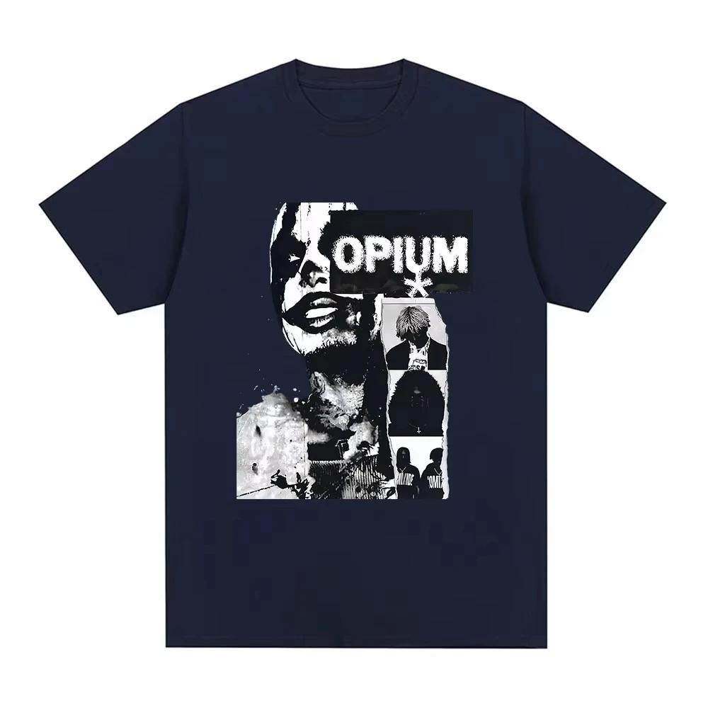Футболка рэпера Playboi Carti Opium Ken Carson Destroy Lonely Готические футболки Унисекс Женская 2026 Модный Винтажный Топ с коротким рукавом