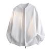 Men's Double Zip Stand Collar Knit Cardigan Korean Style Loose Casual Jacket