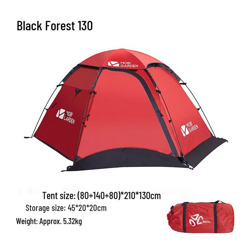 MOBIGARDEN Black Forest 130 High-Altitude Camping Tent