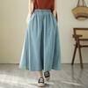 Denim Plus-size Casual Culottes Women's Slim Waist Cropped Wide-leg Pants
