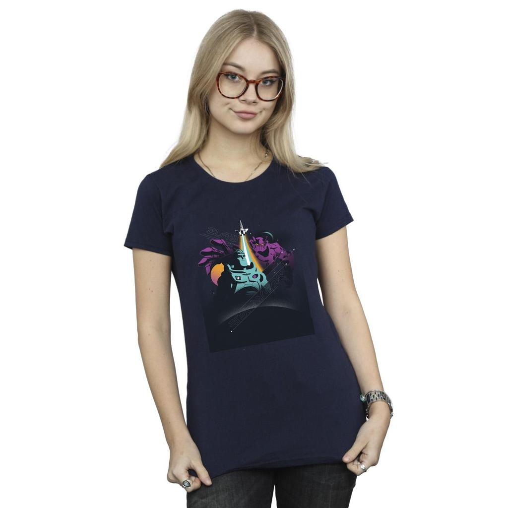 Disney Womens/Ladies Lightyear Buzz And Zurg Cotton T-Shirt