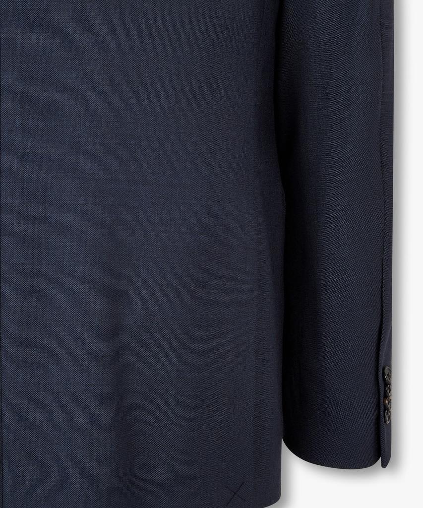 Man On The Boon Notched Lapel Wool Suit Jacket_Navy 4714351002