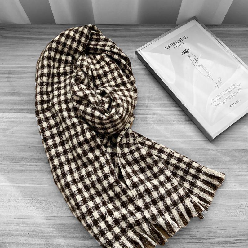 Winter Scarf 2025 New Plaid Scarf Women's Fringed Imitation Cashmere Plaid Scarf Warm Scarf Shawl