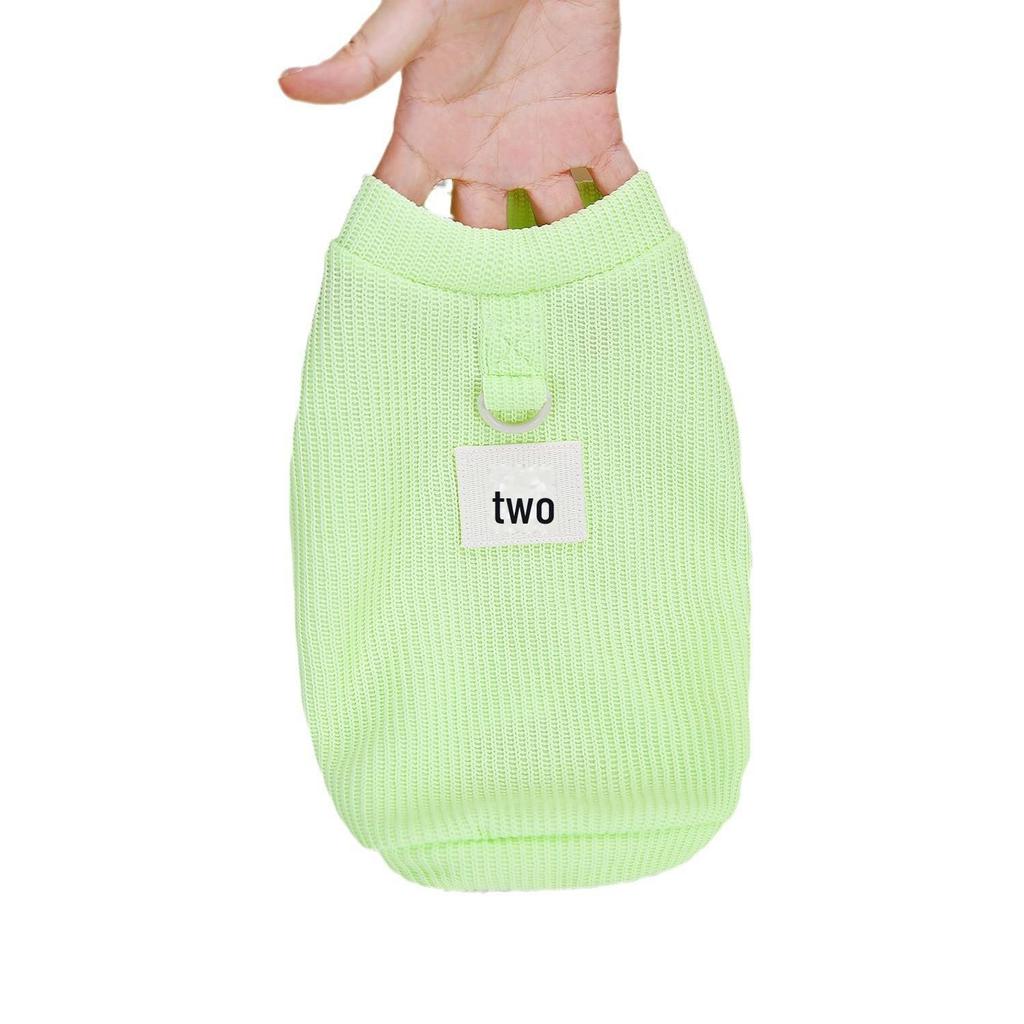 Футболка с изображением смайлика бишона Тедди и подтяжками на весну и осень