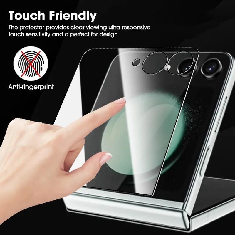 Для Samsung Galaxy Z Flip7 Легко Устанавливаемые Закаленные Стеклянные Защитные Пленки для Samsung Z Flip 7 Защита от Царапин Внутренняя и Внешняя Пленка