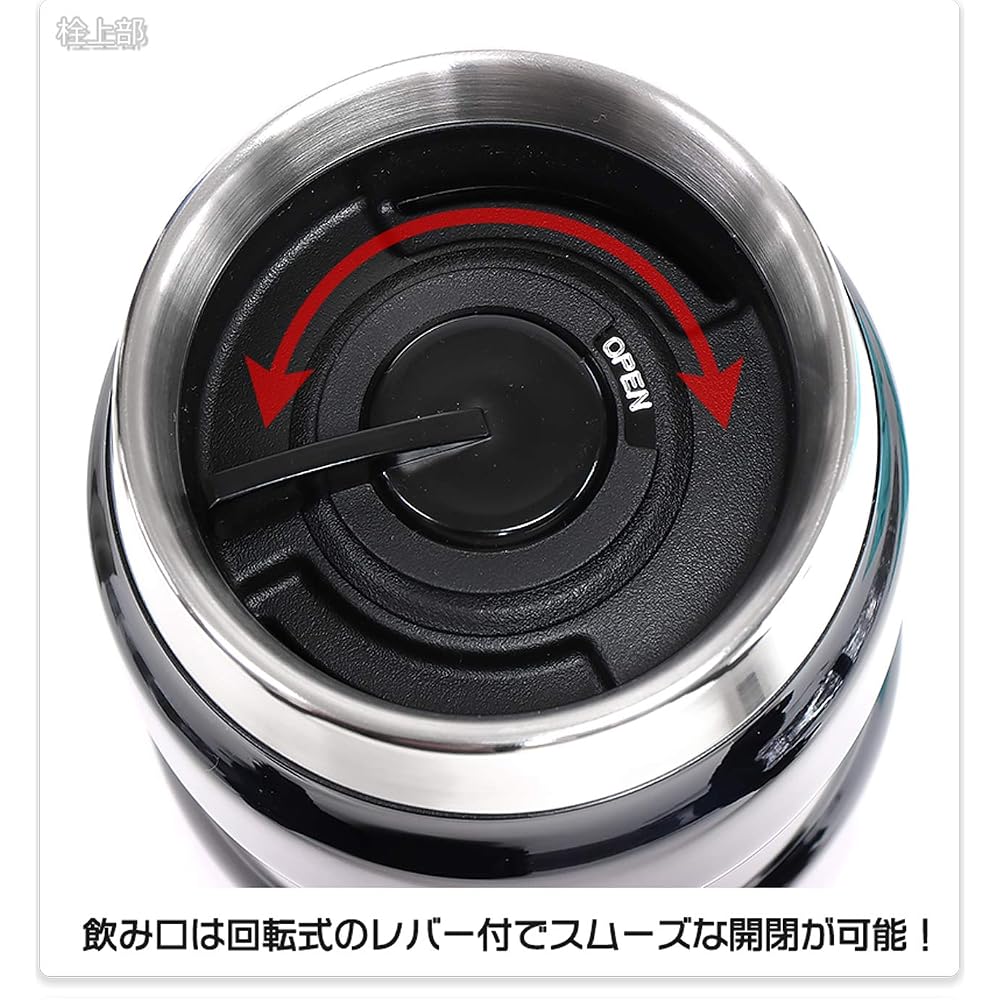 Thermos Термокружка серии Outdoor с вакуумной изоляцией 470 мл, цвет «Полночный синий», ROD-001 MDB