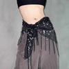 Jeans Decor Tassels Belt Hip-hop Sequin Waistband Jazz Dance Hip Scarf  Waist Accessories