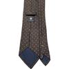 Used MADE IN ITALY FRANCO BASSI per MITSUMINE HANDMADE Jacquard weave fine pattern silk tie Brown Franco Bassi Made in Italy