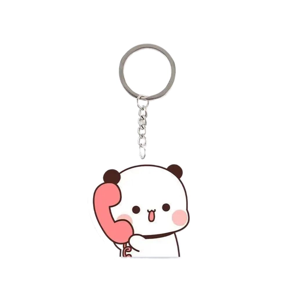 Animal Super Cute Couple Keychain Cartoon Cute Cartoon Bubu Dudu Key Chain Car Keyring