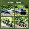 New Rc Tank Four-Way Armored Vehicle Tracked Tank Model Military Truck Simulation Sound Tiger Toy Boy Children Gift Rechargeable Kids Toy
