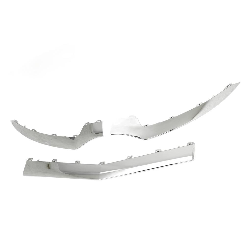 3 шт. глянцевая хромированная нижняя отделка переднего бампера для замены на Mercedes?Бенц Е?Класс C207 Купе AMG Line