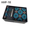 Paisley Men'S Tie Square Cuff Tie Clip Gift Box Set Business Casual Tie Black Gift Box
