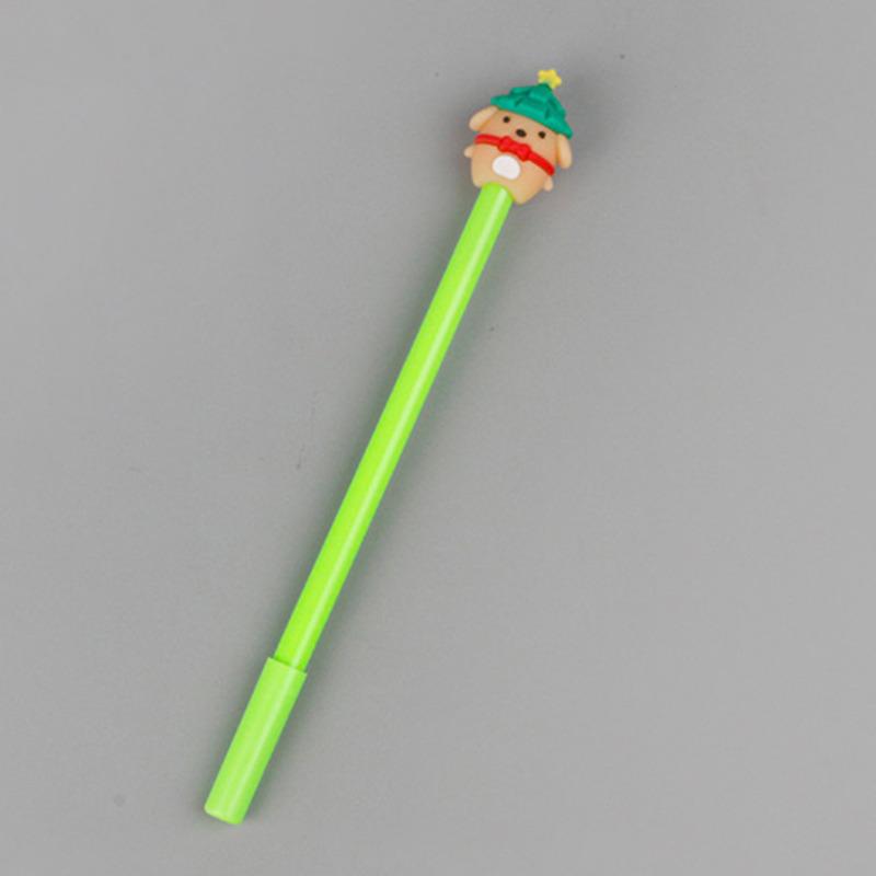 1 шт. канцелярские принадлежности милая рождественская собака 0,5 мм гелевые ручки Санта-Клауса Kawaii