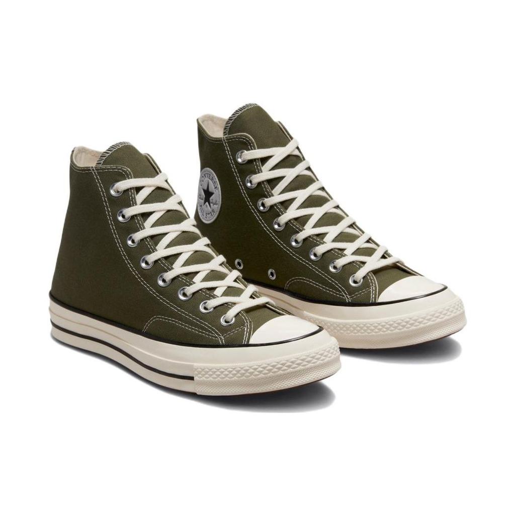 Converse Chuck 70 High Utility Green Unisex Sneakers Egret Black A00754C