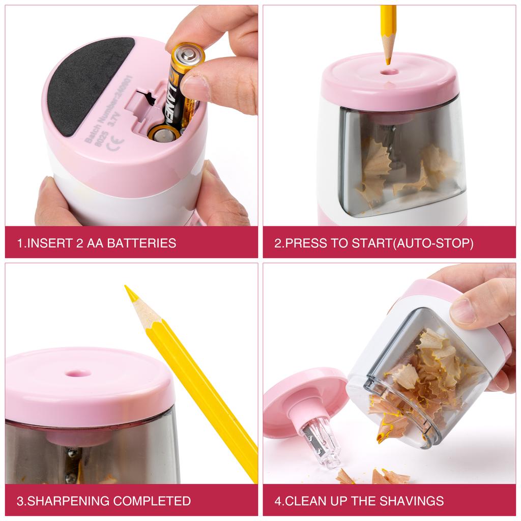 Электрическая точилка для карандашей Детская электрическая точилка для карандашей на батарейках Автоматическая беспроводная точилка