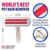 Pet Hair Unloading Roller Dog and Cat Fur Oil Remover with Self-cleaning Foundation Effective Animal Hair Removal Tools