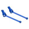 2 Pcs Front Rear Drive Shaft Aluminium Alloy RC CVD Front Rear Drive Shaft for Traxxas Latrax Teton