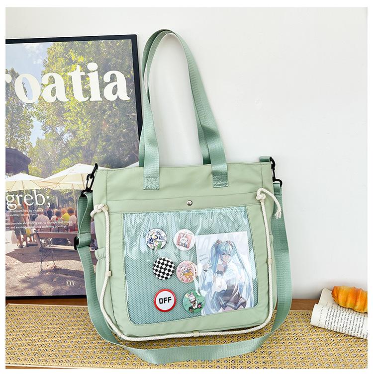 Простая прозрачная сумка для отдыха от боли, большая вместимость, сумка через плечо для отдыха и поездок на работу, универсальная сумка через плечо