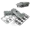 1:72 4D Assembly Model of BTR-80 Wheeled Armored Vehicle, Military Plastic Armored Vehicle Model, No Adhesive Required