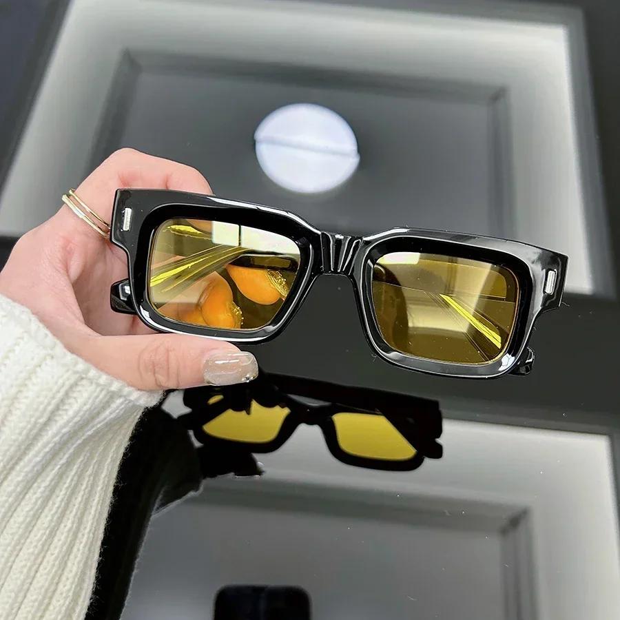 Retro Square Fashion Sunglasses Women Men Vintage Style Casual Trendy Small Female Male