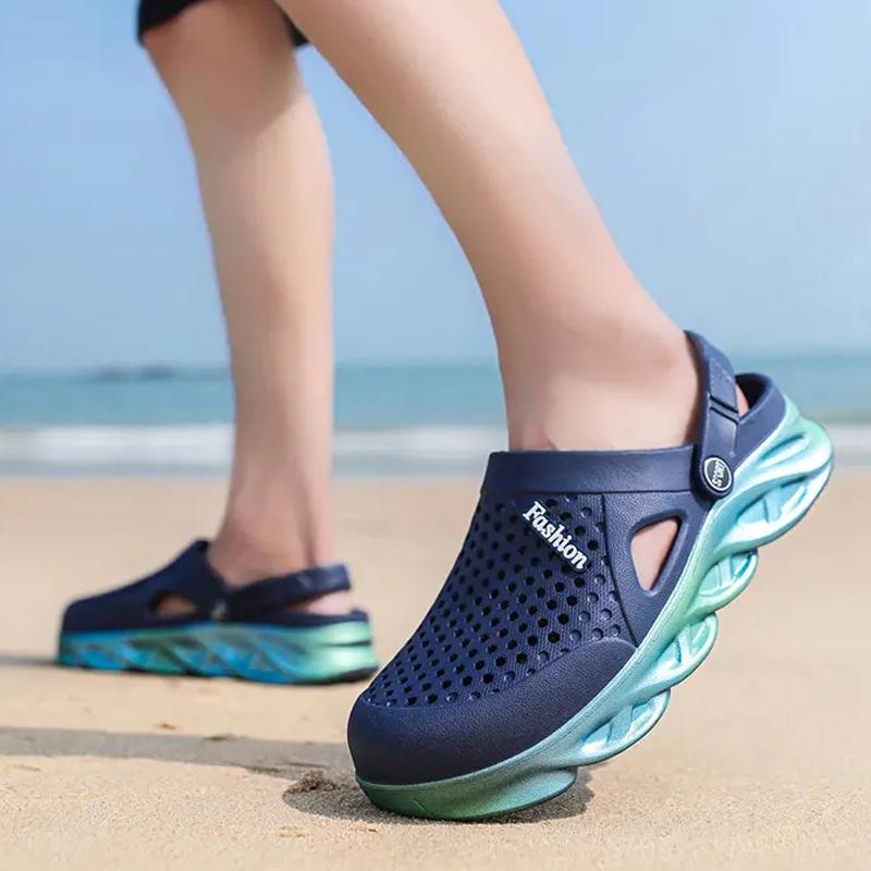 Мужские женские летние сандалии для пляжных видов спорта, парная обувь без шнуровки, тапочки, сабо, водные сандалии