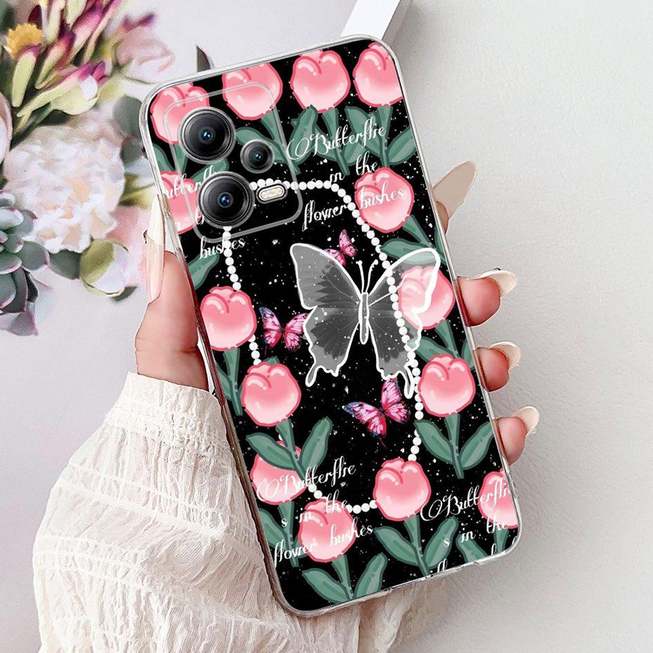Case For Xiaomi Poco X5 / Poco X5 Pro 5G Cover New Design Popular Cartoon Soft Silicone Transparent Fundas For PocoX5 X 5 Bumper
