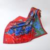Women Fashion Square Vintage Print Satin Neckerchief Sun-Proof Scarf Scarves Shawl High Quality 1PC 90*90cm