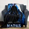 1pc Matrix Keanu Reeves Flannel Blanket Soft Warm Throw for Home, Office, Travel, All-Season Cozy Bedding GiftL1194