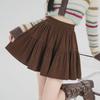 2024 Autumn/Winter High Waist Corduroy Ruffle A-Line Skirt
