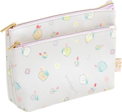 CA40801 Sumikkogurashi "Цветочный сад травы и фей" Многофункциональная косметичка