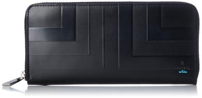 На круглой молнии длинный кошелек LVB Lister Accessory черный [Lanvin Blue] мужской