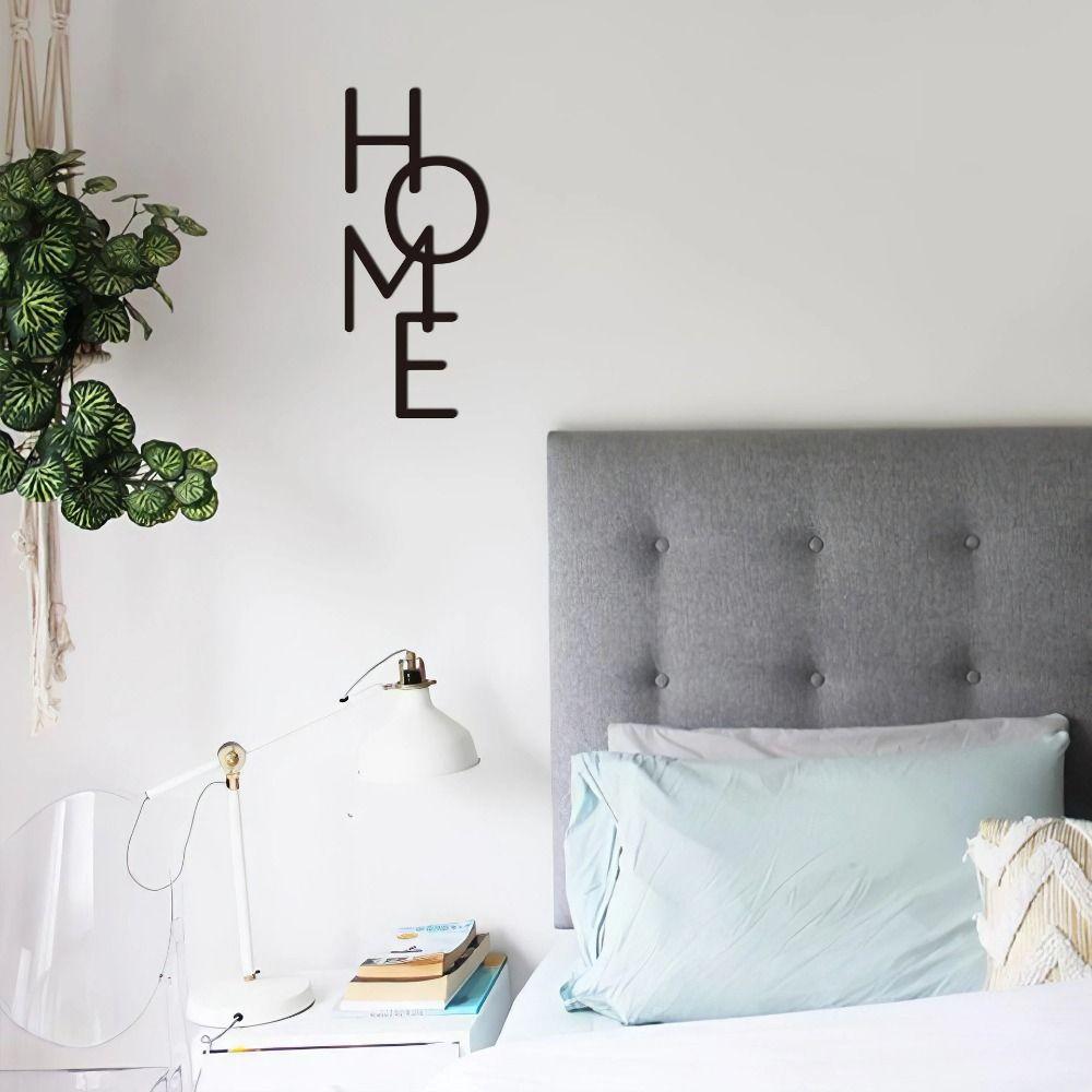 Handicraft Vertical English Sign Wall Mounted Metal Wall Pendant Home Metal Sign  Wall Decor