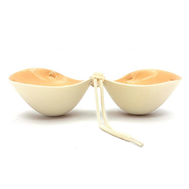 Толстые невидимые силиконовые наклейки для увеличения груди с завязкой